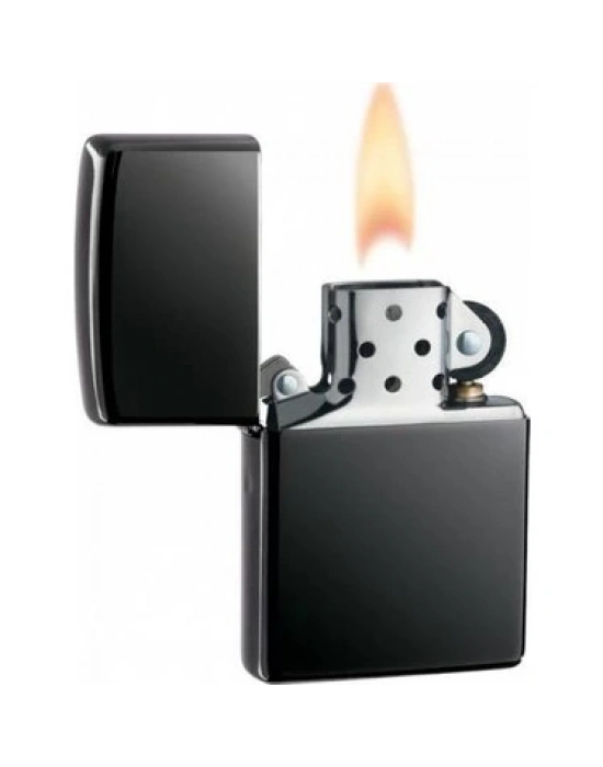 Siyah Düz Zippo Modeli Benzinli Çakmak