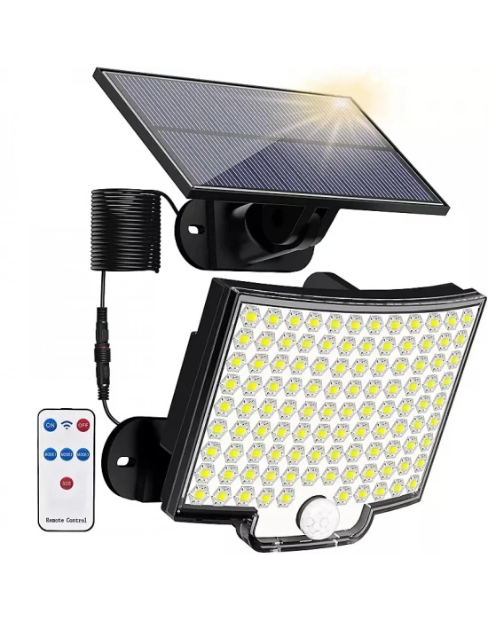 Solar Bahçe Aydınlatma Lambası 108 Led Lf-2501b