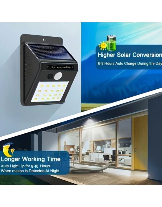 Solar Light Güneş Enerjili 20 Ledli Bahçe Aydınlatma