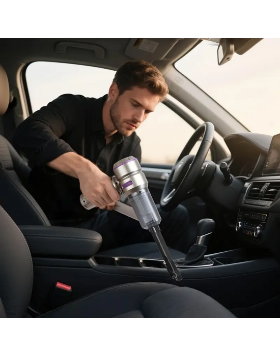 Araç Süpürgesi Kablosuz El Süpürgesi – 16000 Pa Fırçasız Motor