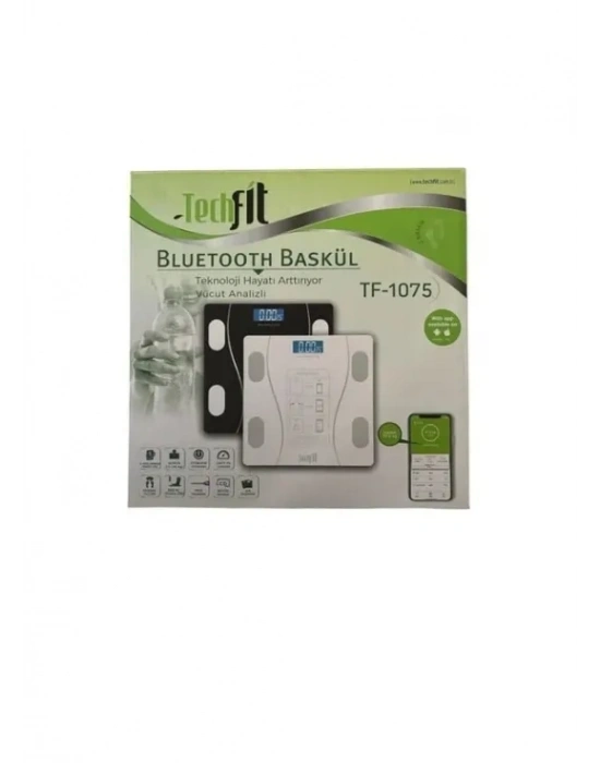 Egonex Dijital Baskül Yağ Ölçer Fonksiyonlu Akıllı Baskül Bluetooth Tartı - Vücut Analiz TF-1075