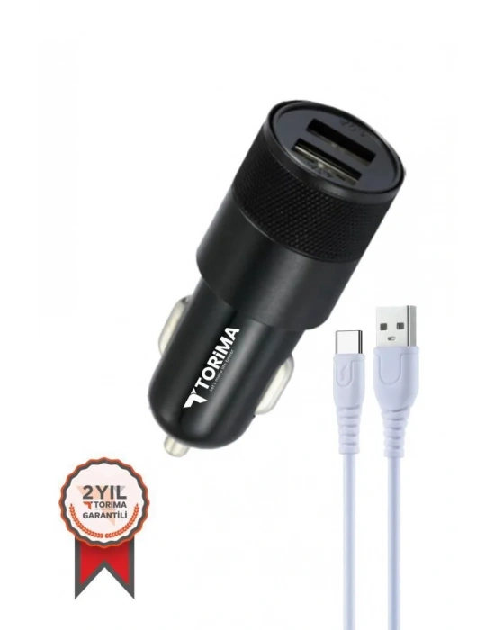 Tüm Araçlara Uyumlu Araba Çakmaklık Çift Usb Girişli Oto Şarj Aleti Soketi