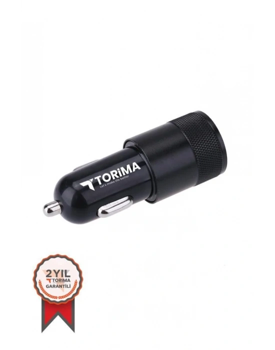 Tüm Araçlara Uyumlu Araba Çakmaklık Çift Usb Girişli Oto Şarj Aleti Soketi