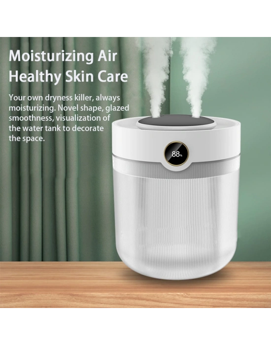 Ultrasonik Oda Hava Nemlendirici Çift Sprey Aromatherapy Ev Ofis Humudifier Rgb Işıklı 2lt