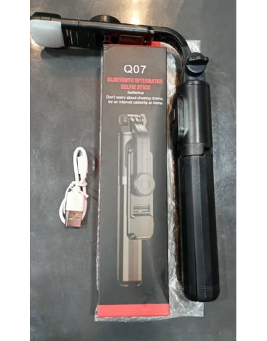 Universal Q07 6 Inç Halka Işık Taşınabilir Bluetooth Selfie Stick Tripod