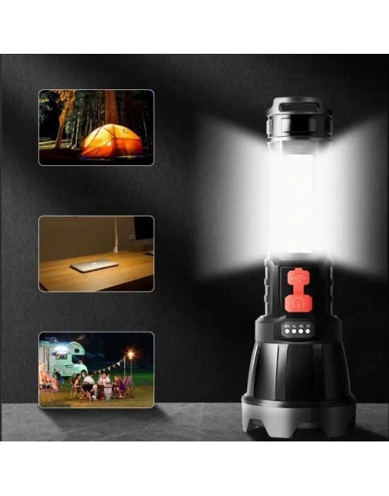 Usb Glare Charging Flashlight El Feneri Zj-05