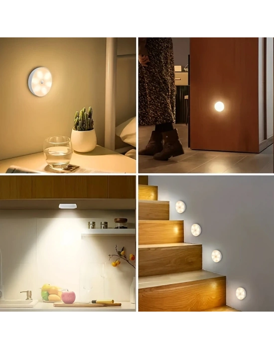 Uzaktan Kumandalı Yapışkanlı 3lü Led Spot Lamba
