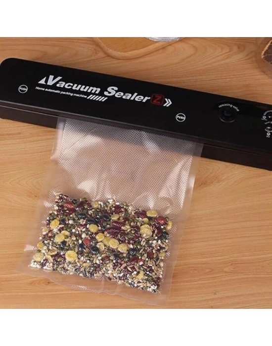 Vacuum Sealer Ev Tipi Vakumlama Ve Yapıştırma Makinesi + 10 Adet Vakum Poşeti