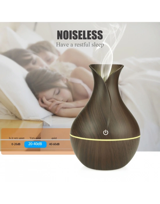 Vazo Modeli Hava Nemlendirici 200ml Led Işıklı Mini 7