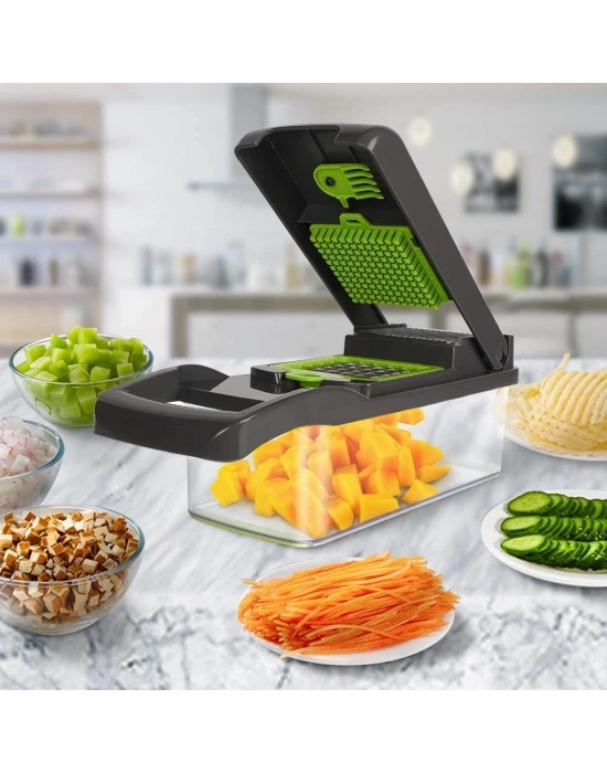 Veggie Slicer Sebze Doğrayıcı Sebze Dilimleyici 14 Pcs