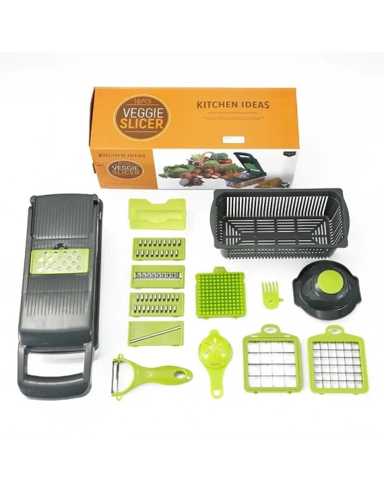 Veggie Slicer Sebze Doğrayıcı Sebze Dilimleyici 14 Pcs