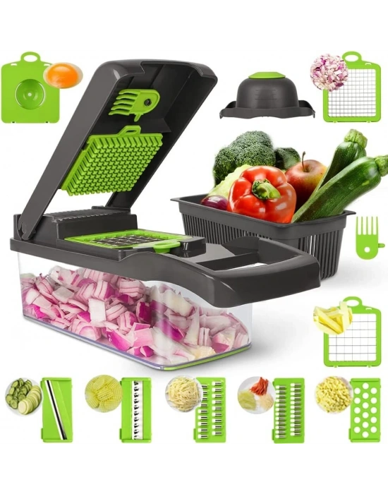 Veggie Slicer Sebze Doğrayıcı Sebze Dilimleyici 14 Pcs