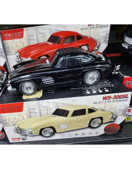 Ws-300sl Klasik Benz Model 10w Bluetooth Hoparlör Fm Radyo Usb