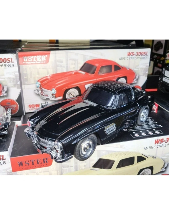 Ws-300sl Klasik Benz Model 10w Bluetooth Hoparlör Fm Radyo Usb