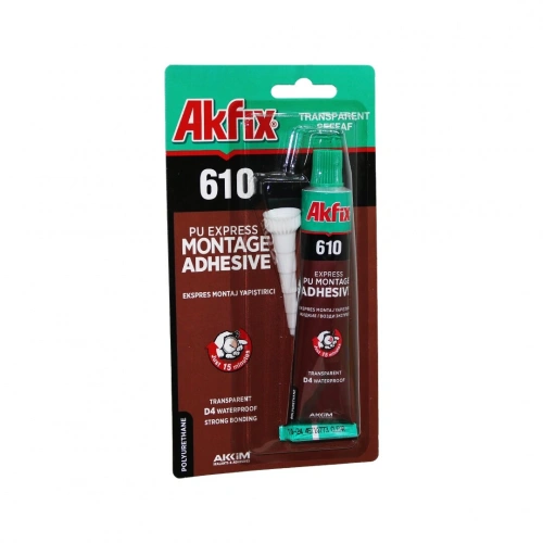 Egonex Akfix-610 ( Şeffaf ) ( 50ml ) Ekspres Montaj Yapıştırıcı*30=k
