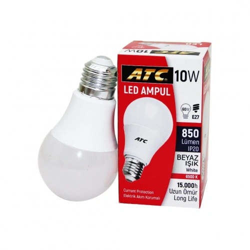 Egonex Atc Lw-10w=60w E27 Led Beyaz Ampul*10x20