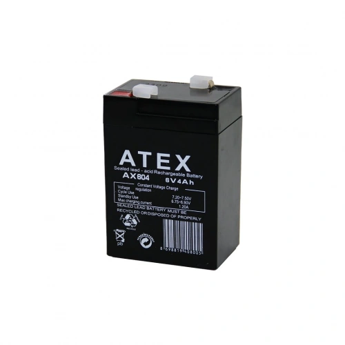 Egonex Atex Ax-604 ( Kalın ) Kuru Akü 6v-4ah Amper*20
