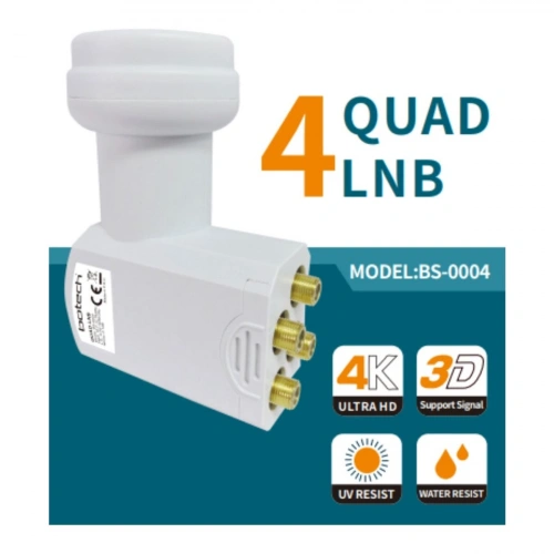 Egonex Botech Bs-0004 ( 4lü ) Uydu ( Lnb ) Unıversal Quad ( 4k Ultra Hd ) ( 0.1db )*50