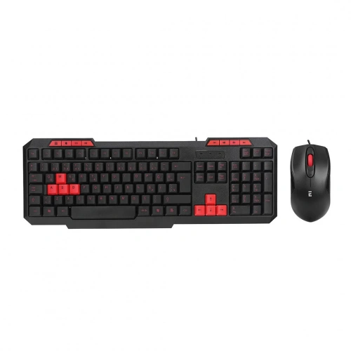 Egonex Everest Km-6825 ( Usb Kablolu ) Klavye & Mouse  Set ( Kırmızı Tuşlu ) ( Q Klavye ) ( 1600dpı Mouse )*20