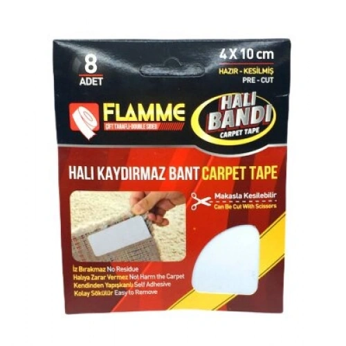 Egonex Flamme-2116 ( 8pcs ) Halı Kaydırmaz ( Bant ) ( 4x10cm ) ( Bandı )*25x10