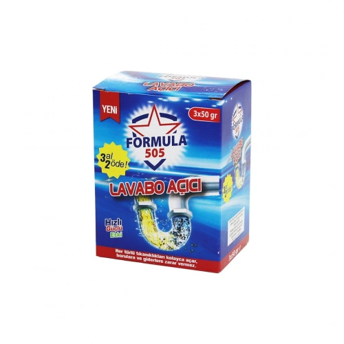 Egonex Formula 505 ( 3x50gr ) ( Lavabo Açar ) Granül & Toz*24=k
