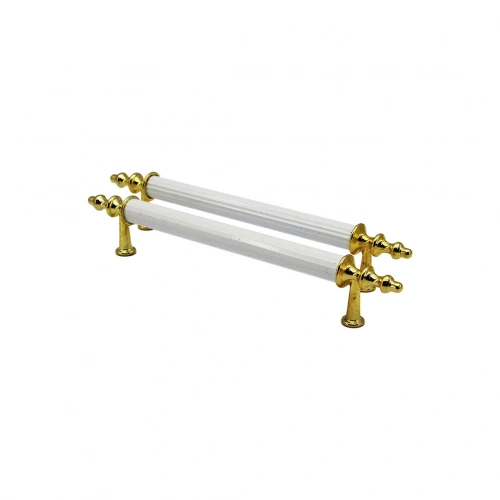Egonex İbico-921 ( Orta & 13cm ) ( Altın & Beyaz ) Boru Kulp*10x5