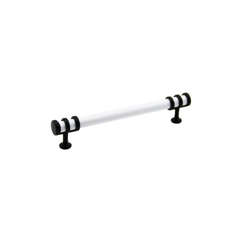 Egonex İbico-942 ( 12.8cm ) ( Yüzük Siyah & Kulp Beyaz ) Boru Çekmece Kulp*10x5
