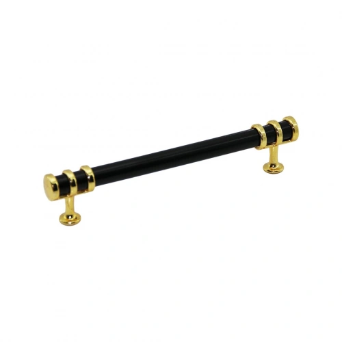 Egonex İbico-951 ( 16cm ) ( Yüzük Altın & Kulp Siyah ) Boru Çekmece Kulp*10x5