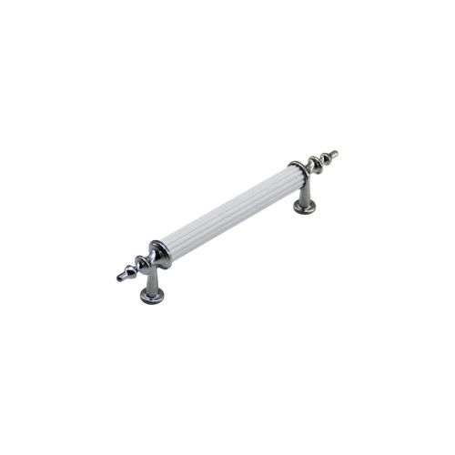 Egonex İbico-959 ( 9.6cm ) ( Zirve ) ( Beyaz & Krom ) Boru Kulp*10x5