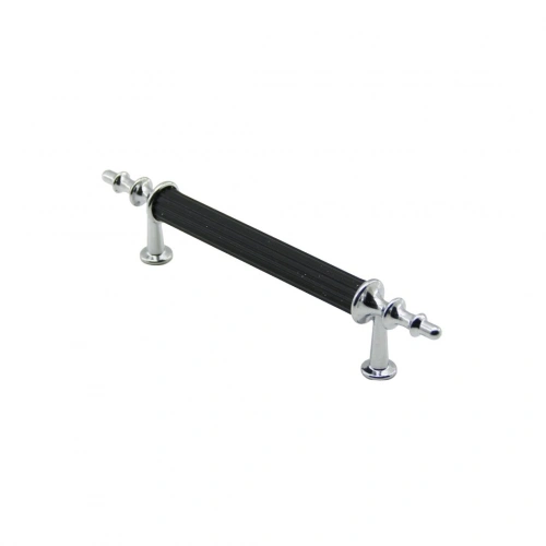 Egonex İbico-974 ( 9.6cm ) ( Krom & Siyah ) Boru Kulp*10x5