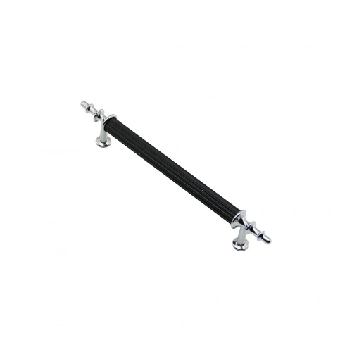 Egonex İbico-976 ( 12.8cm ) ( Siyah & Krom ) Boru Kulp*10x5
