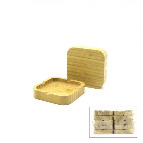 Egonex İbico İ22-399 ( Kare ) ( Ahşap & Bambu ) Küllük ( 10cm )*10x30