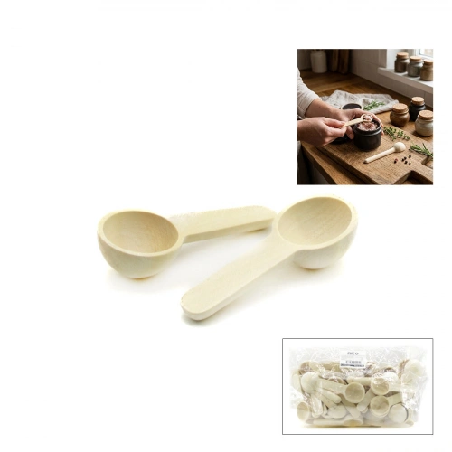 Egonex İbico İ22-405 ( 4cm ) ( Ahşap Bambu ) Kürek Baharat ( Kaşık & Kürek )*50x30