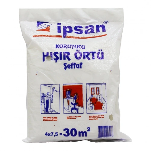 Egonex İpsan ( 30-m2 = 4x7.5mt ) ( Hışır ) Şeffaf Koruyucu Örtü*20