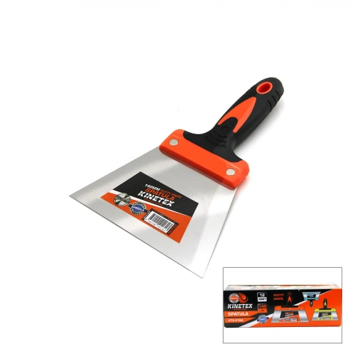 Egonex Kınetex Ktx-2162 ( 140mm ) Kauçuk Saplı & Çelik Boyacı Spatulası*12x10