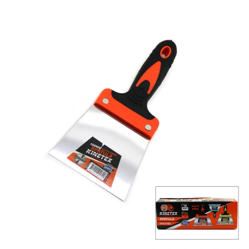 Egonex Kınetex Ktx-2163 ( 100mm ) Kauçuk Saplı & Çelik  Boyacı Spatulası*12x10