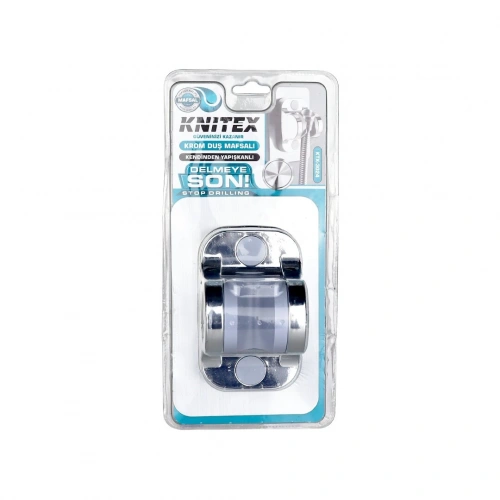 Egonex Kınetex Ktx-3024 ( Krom & Vakumlu ) Yapışkanlı Duş Askısı & Mafsal*110