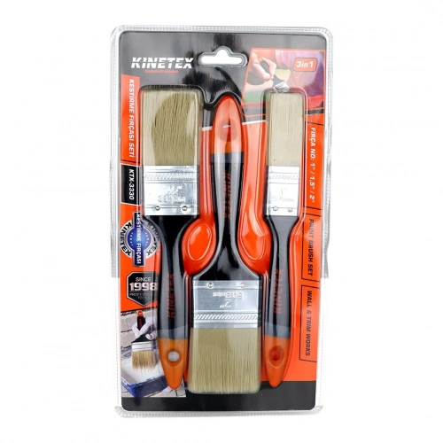 Egonex Kınetex Ktx-3330 ( 3 Pcs & No:1 / 1.5 / 2 ) Kestirme Fırça Set*120