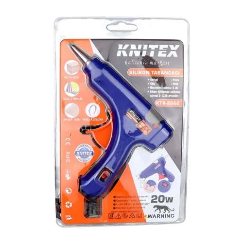 Egonex Knıtex Ktx-2662 ( 20w ) ( Anahtarlı ) ( Sıcak ) ( İnce Mum ) Silikon Tabancası*64