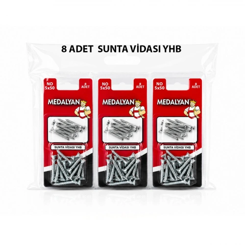 Egonex Medalyan Dl-07 ( 5x50 ) ( 8pcs ) Sunta Vidası*12x12