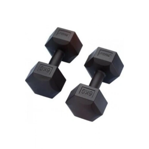 Egonex Mrt Spor ( 6kg ) Plastik Köşeli Dambıl ( 2pcs )*1