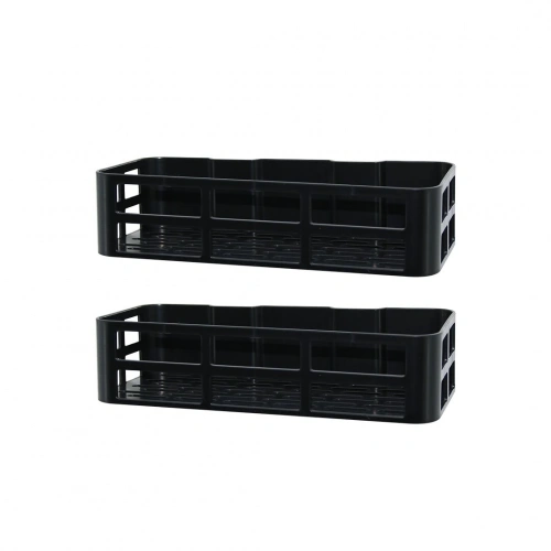 Egonex Omaş Om-1830 ( 2 Pcs ) Plastik Banyo Duş Rafı ( Yapışkanlı Montaj ) ( 12x27x6.5cm)*18=k