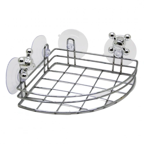 Egonex Orsa-121 ( Vantuzlu ) Çok Amaçlı Krom Kare Banyo Raf Köşeli*12=k