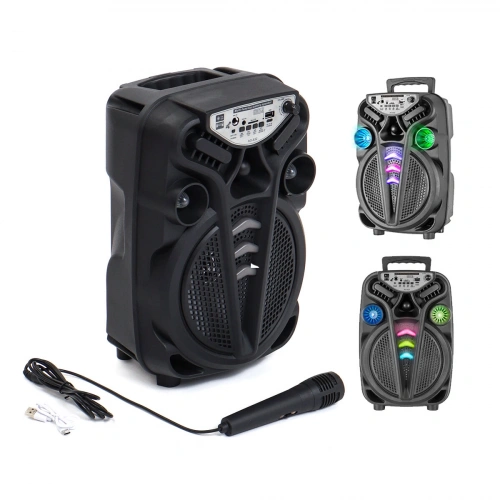Egonex Platoon Pl-4681 Ao-835-832 Karaoke ( Mikrofonlu ) Wireless Hoparlör & Speaker ( Işıklı ) ( Usb Şarjlı ) ( Dc 5v & Tf & Aux ) ( 8 Inch )*10