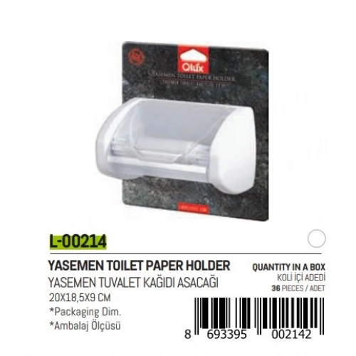 Egonex Qlux L-00214 Yasemen Kapaklı Wc Kağıtlık*36