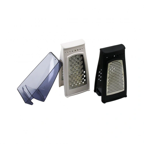 Egonex Qlux L-00667 İdea (dikey Hazneli=şeffaf Mika Kristal) (çift Taraflı) Rende (taban: 9x10.5cm) (y: 21cm) (plastik Gövde)*23