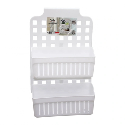 Egonex Qlux L-00778 Twin 2 Sepetli Askılı Kademeli Organizer*16=k