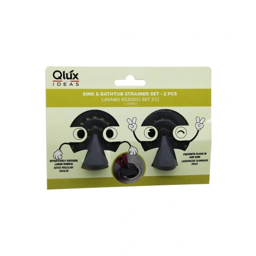 Egonex Qlux L-00962 ( 2pcs ) Lavabo Süzgeç Set*40