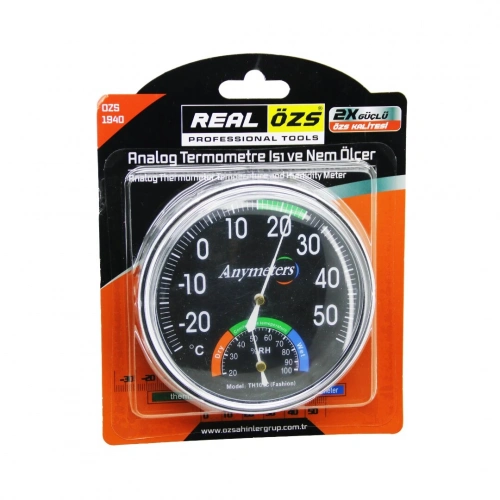 Egonex Realözs Ozs-1940 Analog Termometre ( Isı & Nem ) Ölçer ( Anymeters )*100