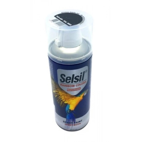 Egonex Selsil Tab-429 ( Siyah ) Parlak Sprey Boya ( 400ml )*12x1